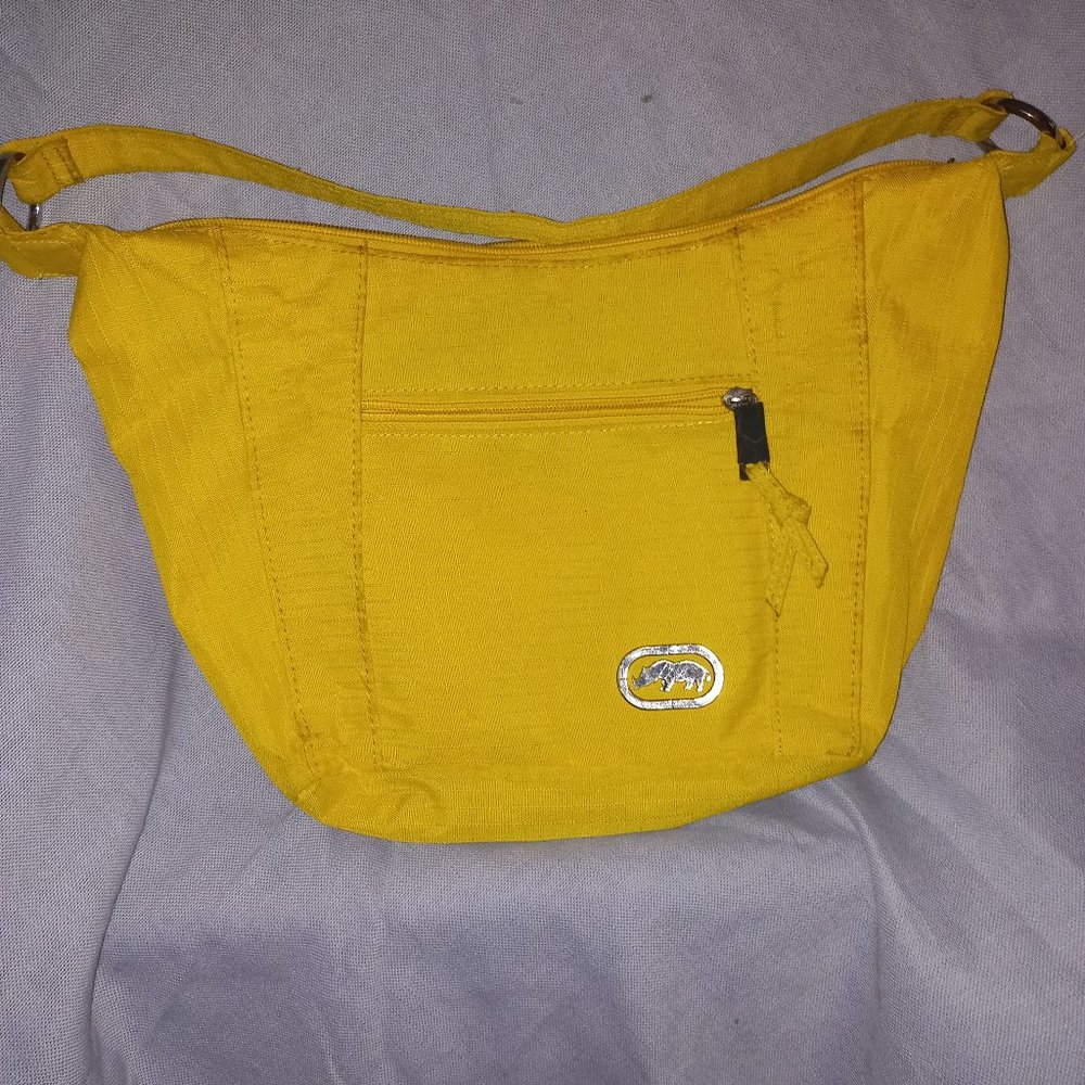 Yellow Ecko Red purse